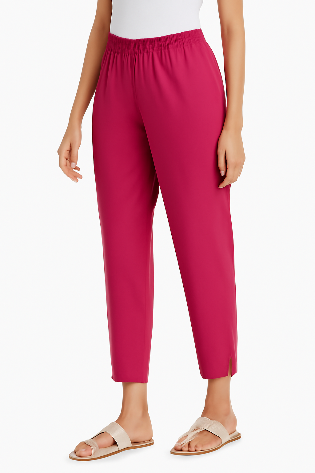 Midwaist Pant - Rani Pink - Image 2