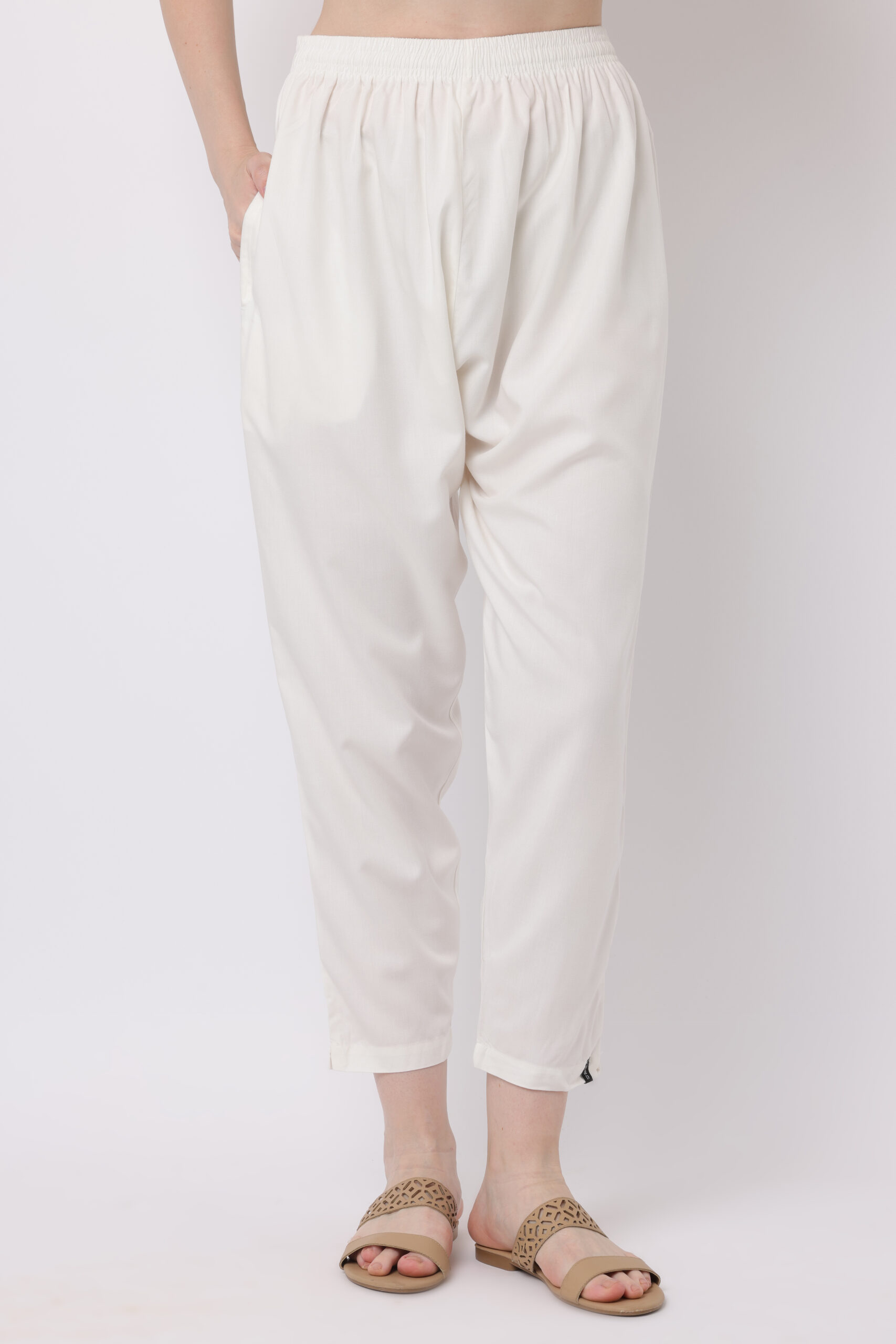 White Kurti Pant - Image 2