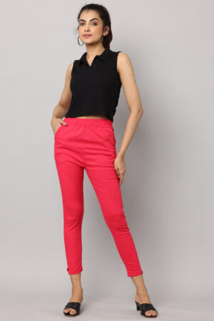 Rani Pink Lycra Pant