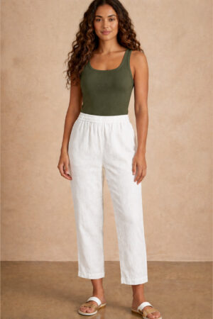 Midwaist Pant - White
