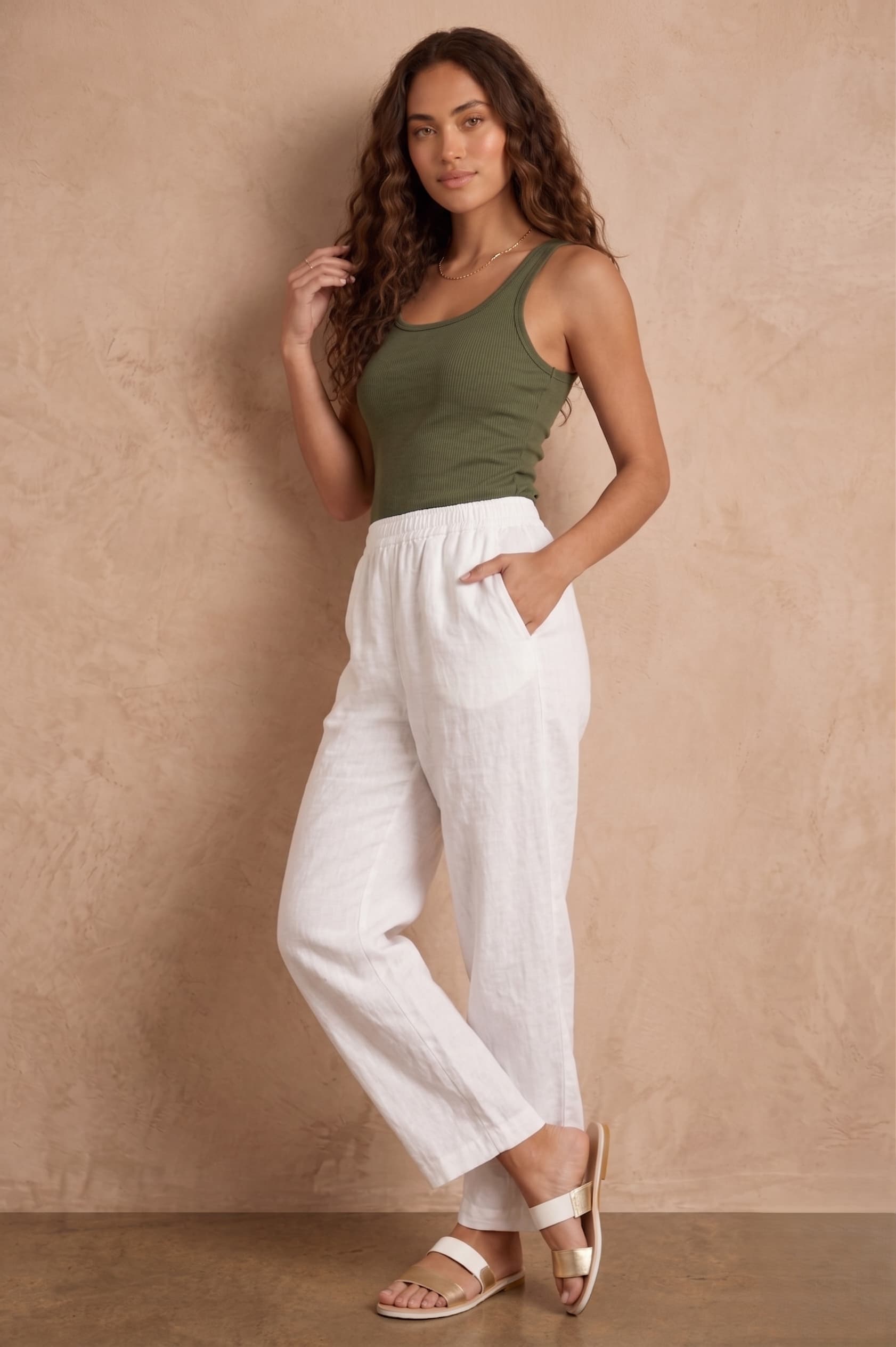 Midwaist Pant - White - Image 4