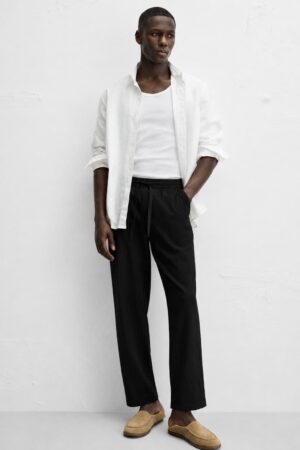 Mens Relaxed Palazzo-Black