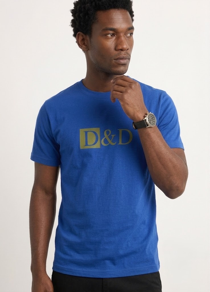 Mens T-shirts-Blue - Image 2