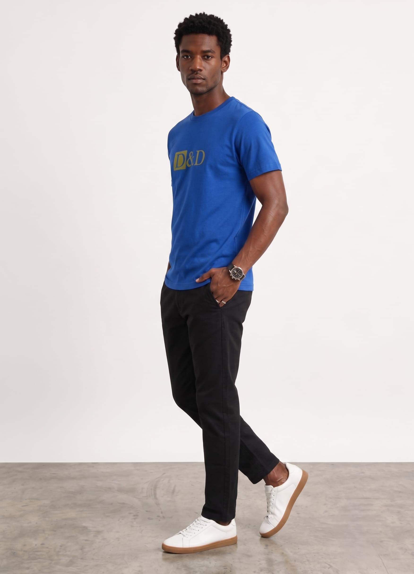 Mens T-shirts-Blue - Image 3