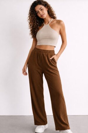 Jelly Palazzo(Bubble)-Brown