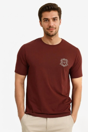 Mens T-shirts-Copper Red