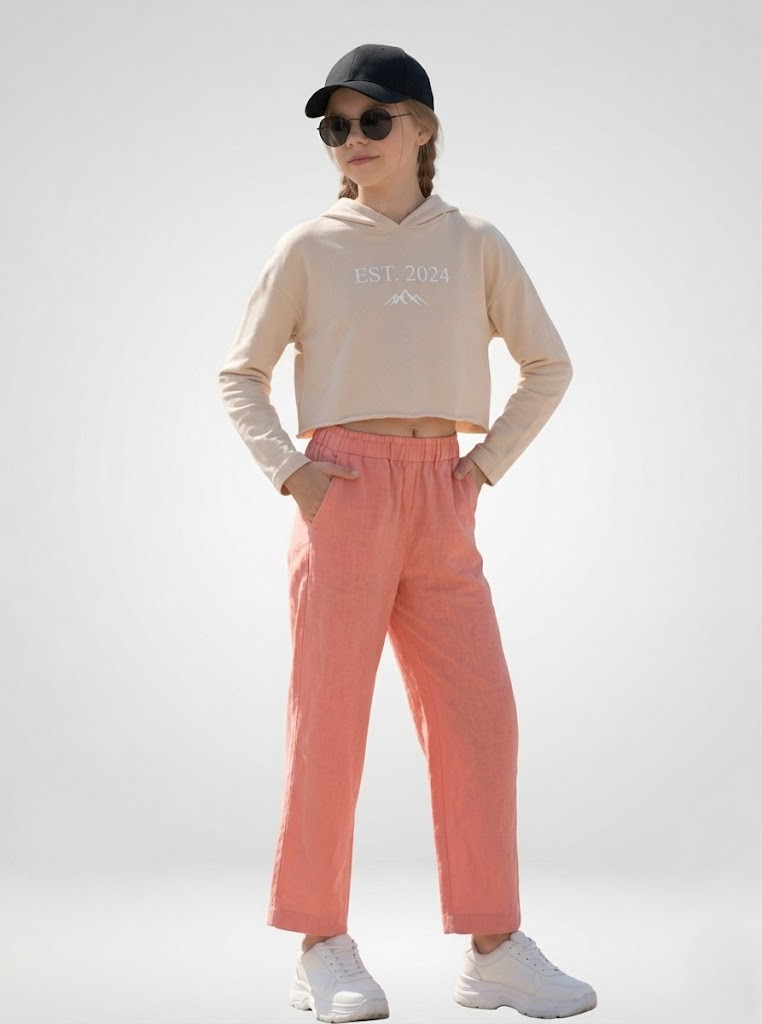Kids Straight Pant-Corel - Image 2