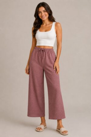 Bow Palazzo Pant-Corel