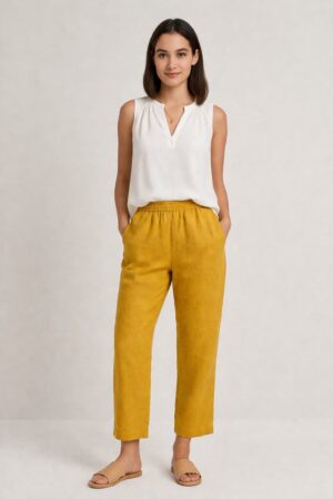 Midwaist Pant - Corn Yellow