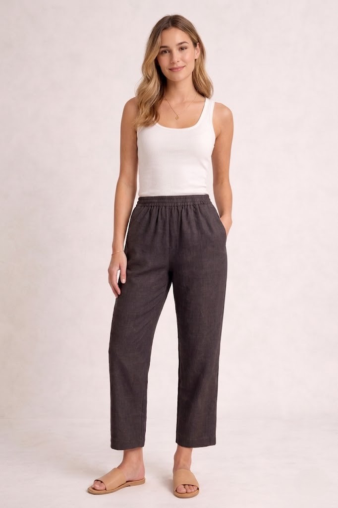 Midwaist Pant - Dark grey - Image 2