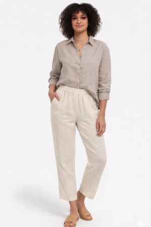 Midwaist Pant - Half white