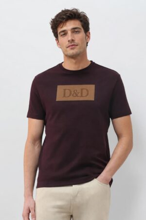 Mens T-shirts-Maroon