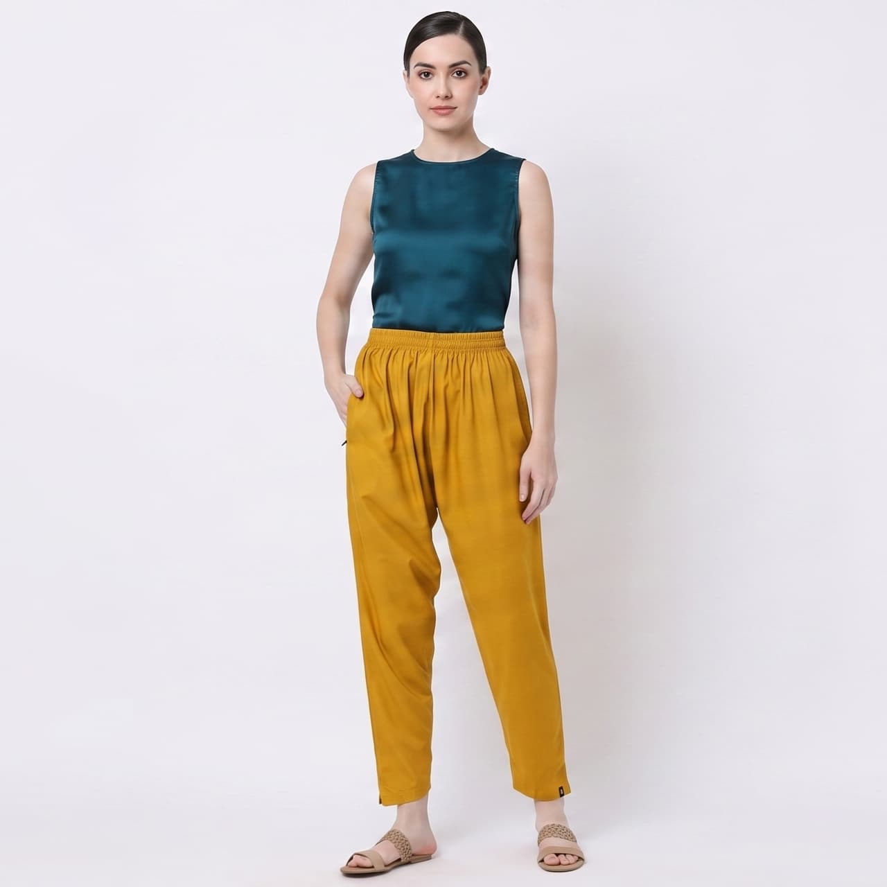 Mustard Yellow Kurti Pant