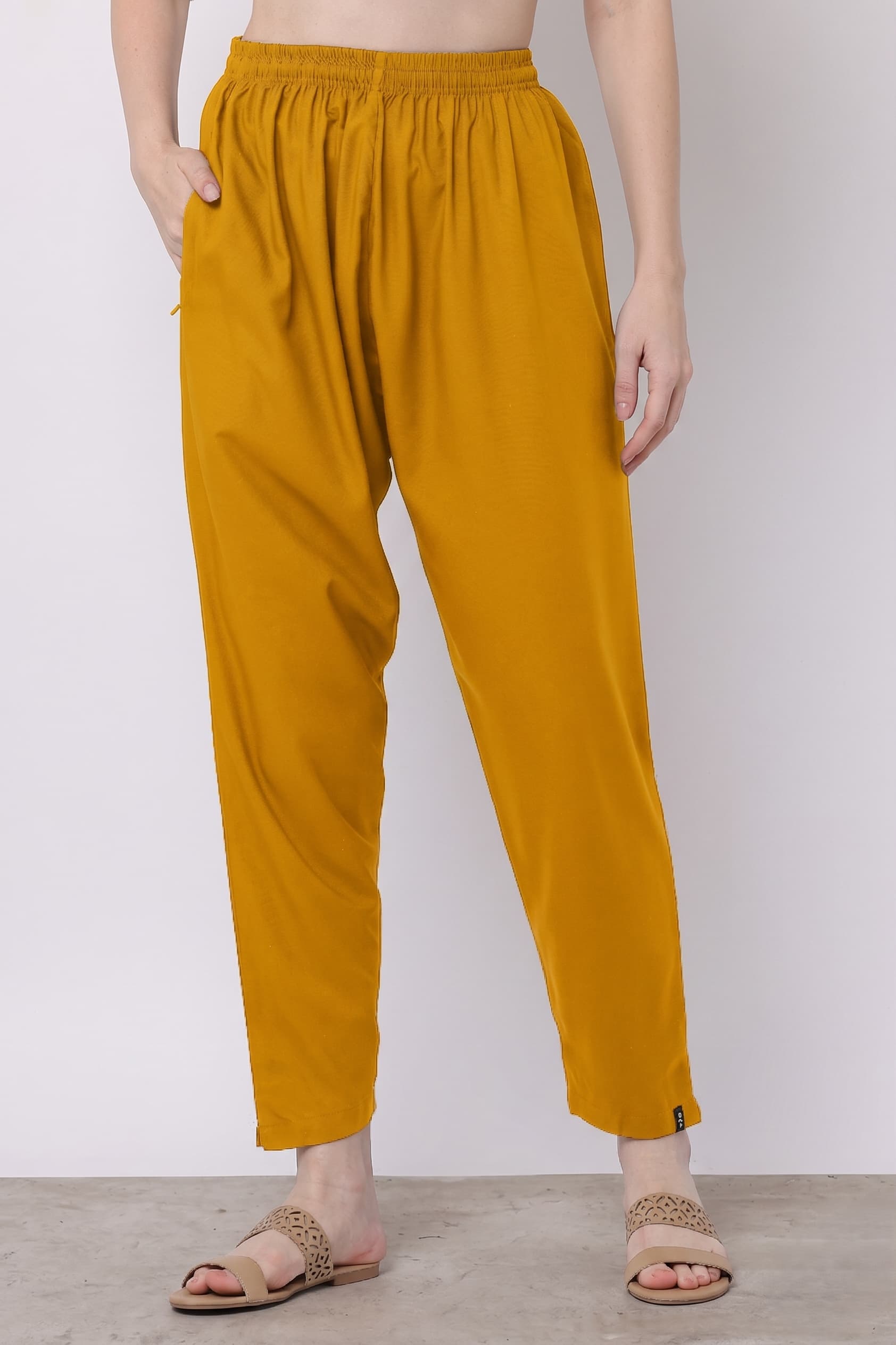 Mustard Yellow Kurti Pant - Image 2