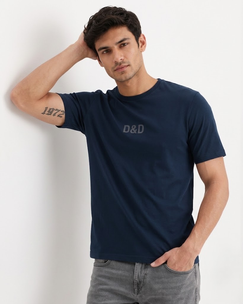 Mens T-shirts-Navy - Image 2