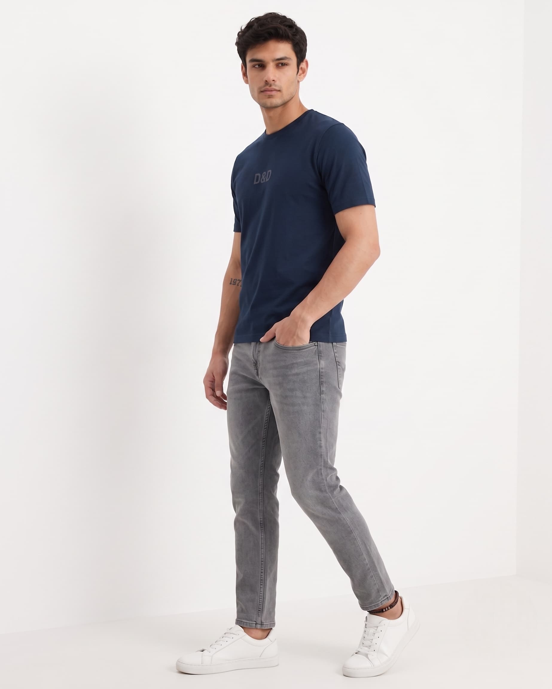 Mens T-shirts-Navy - Image 3