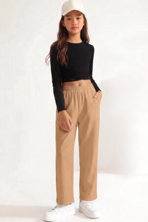 Kids Straight Pant-Pawn