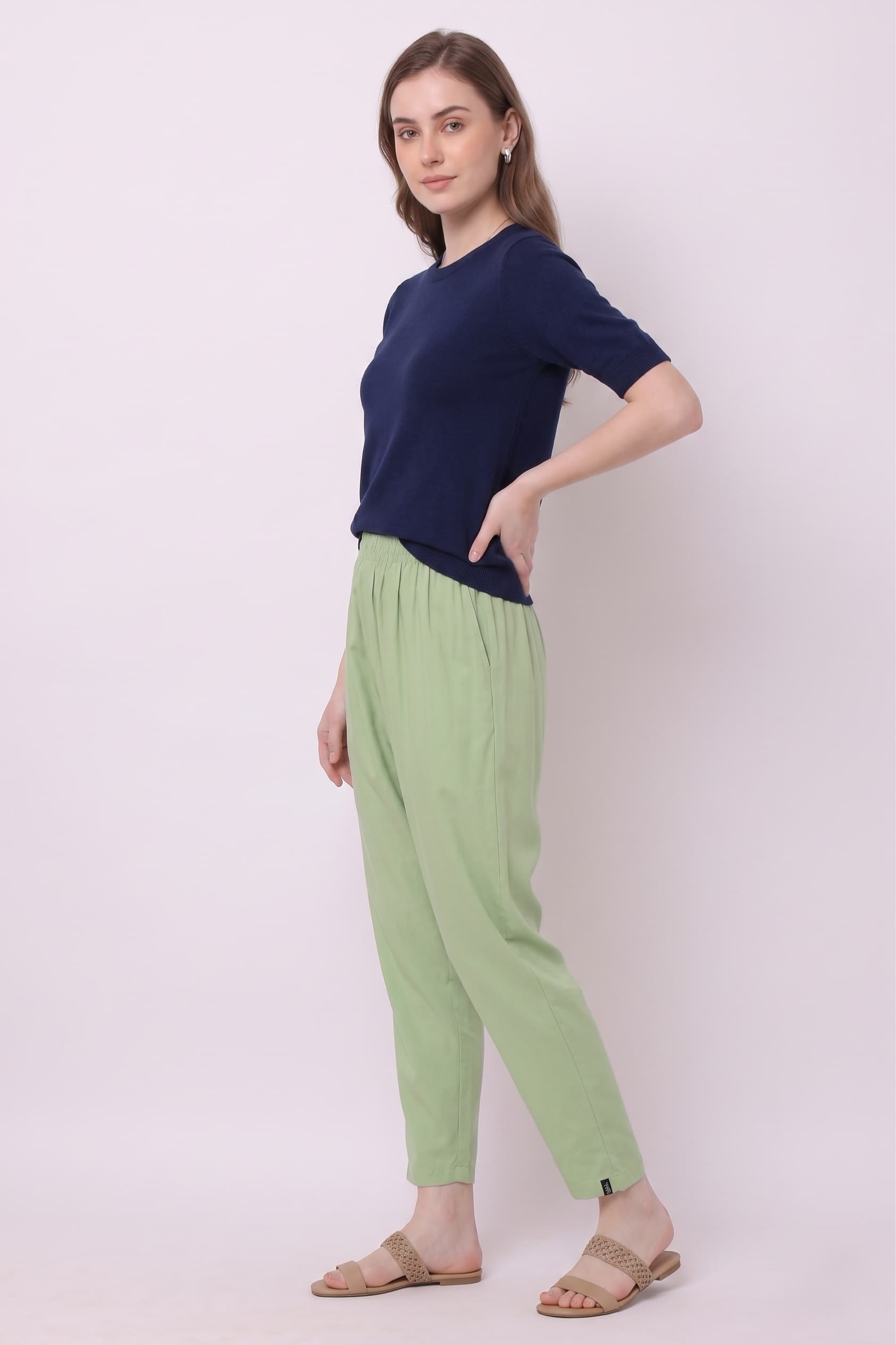 Pista Green Kurti Pant - Image 3