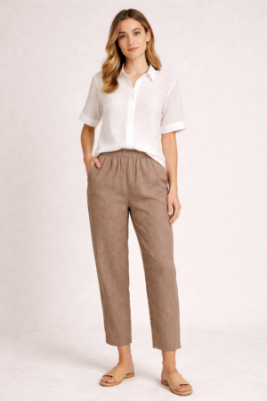 Midwaist Pant - Sand Beige