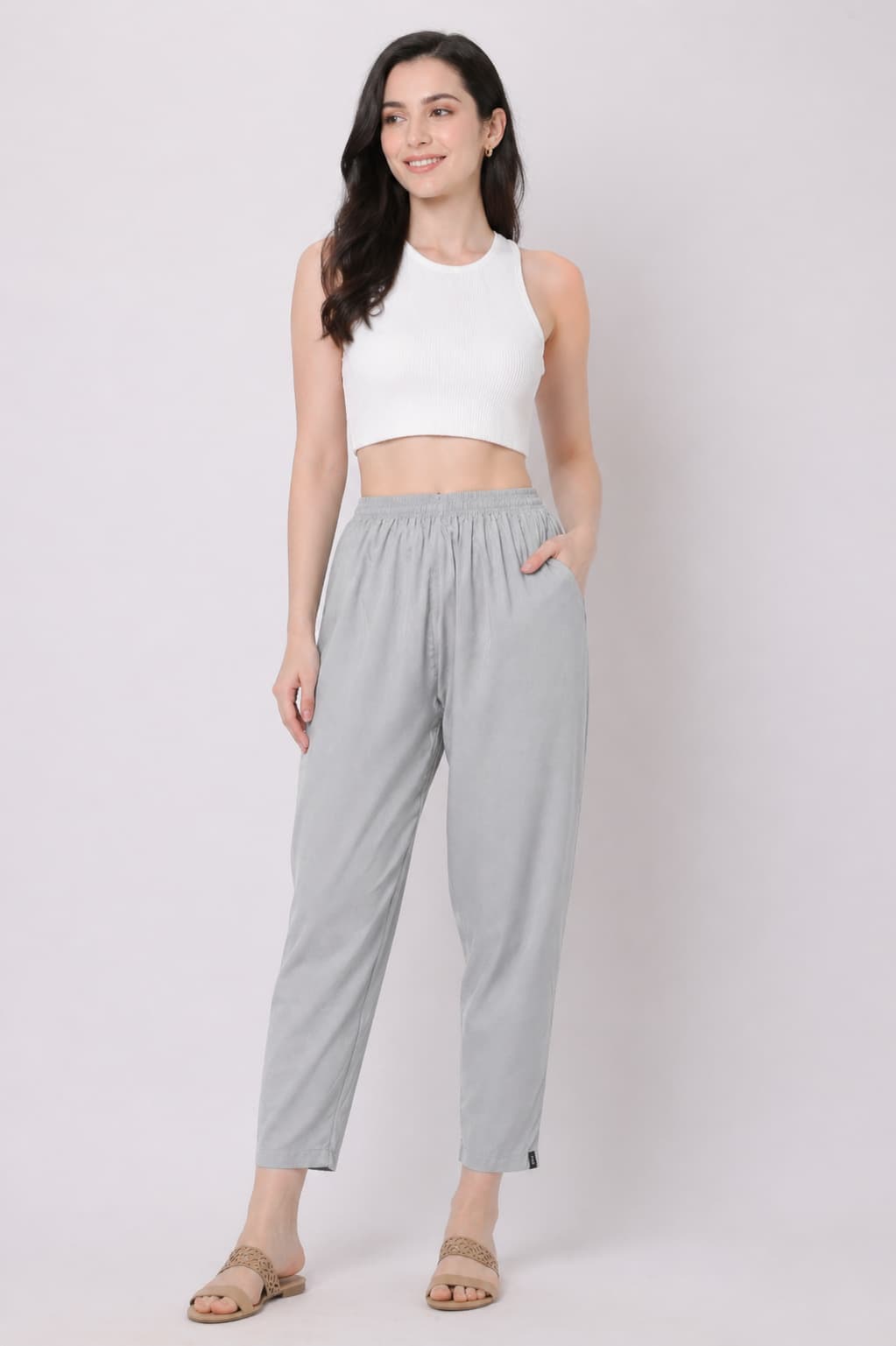 Steel Grey Kurti Pant