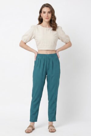 Teal Blue Kurti Pant