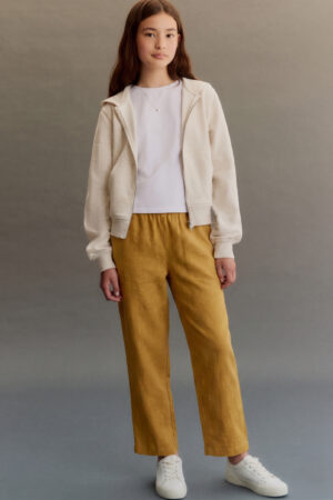 Kids Straight Pant-Corn Yellow