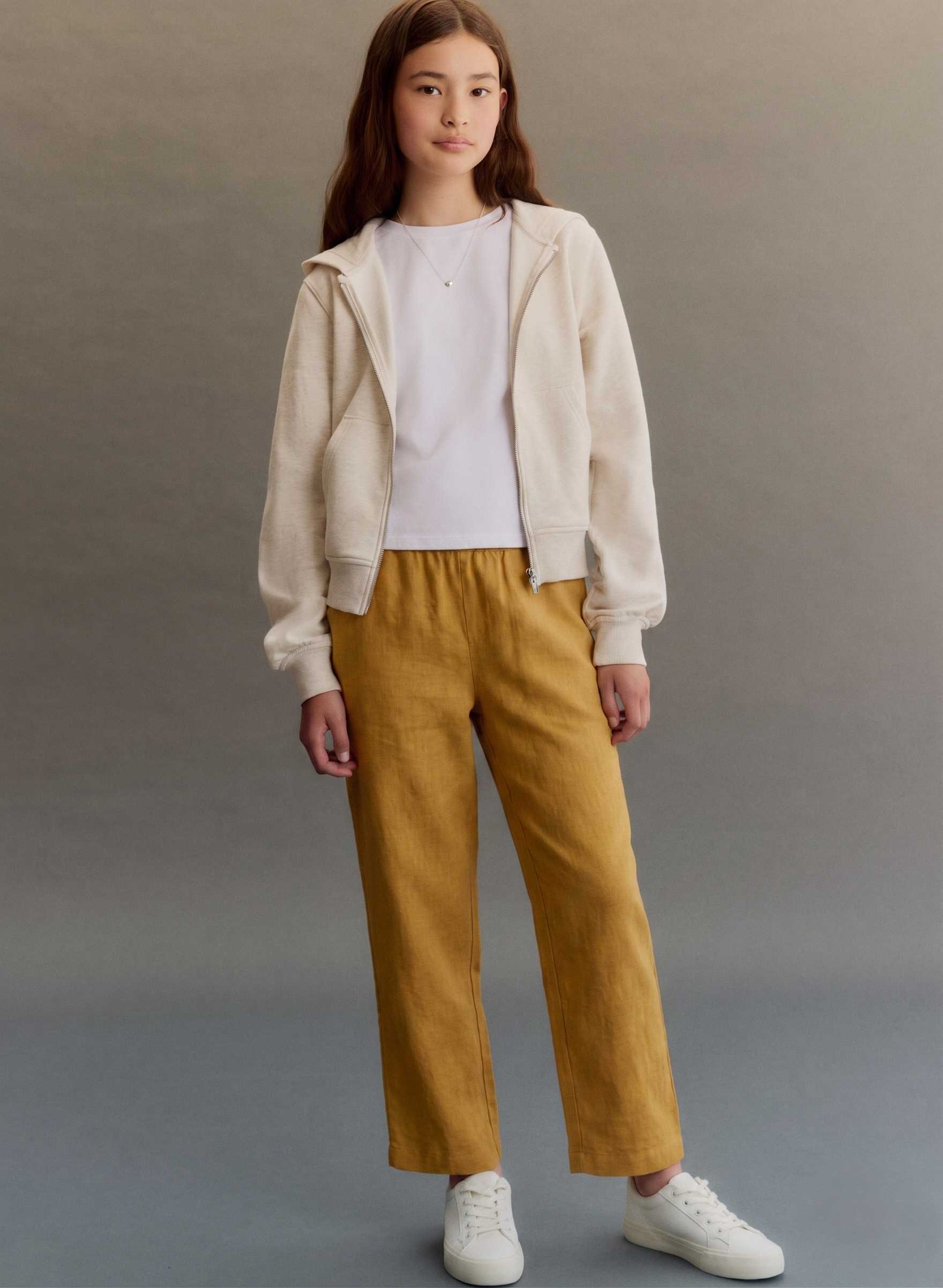 Kids Straight Pant-Corn Yellow