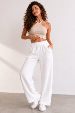 Jelly Palazzo(Bubble)-White