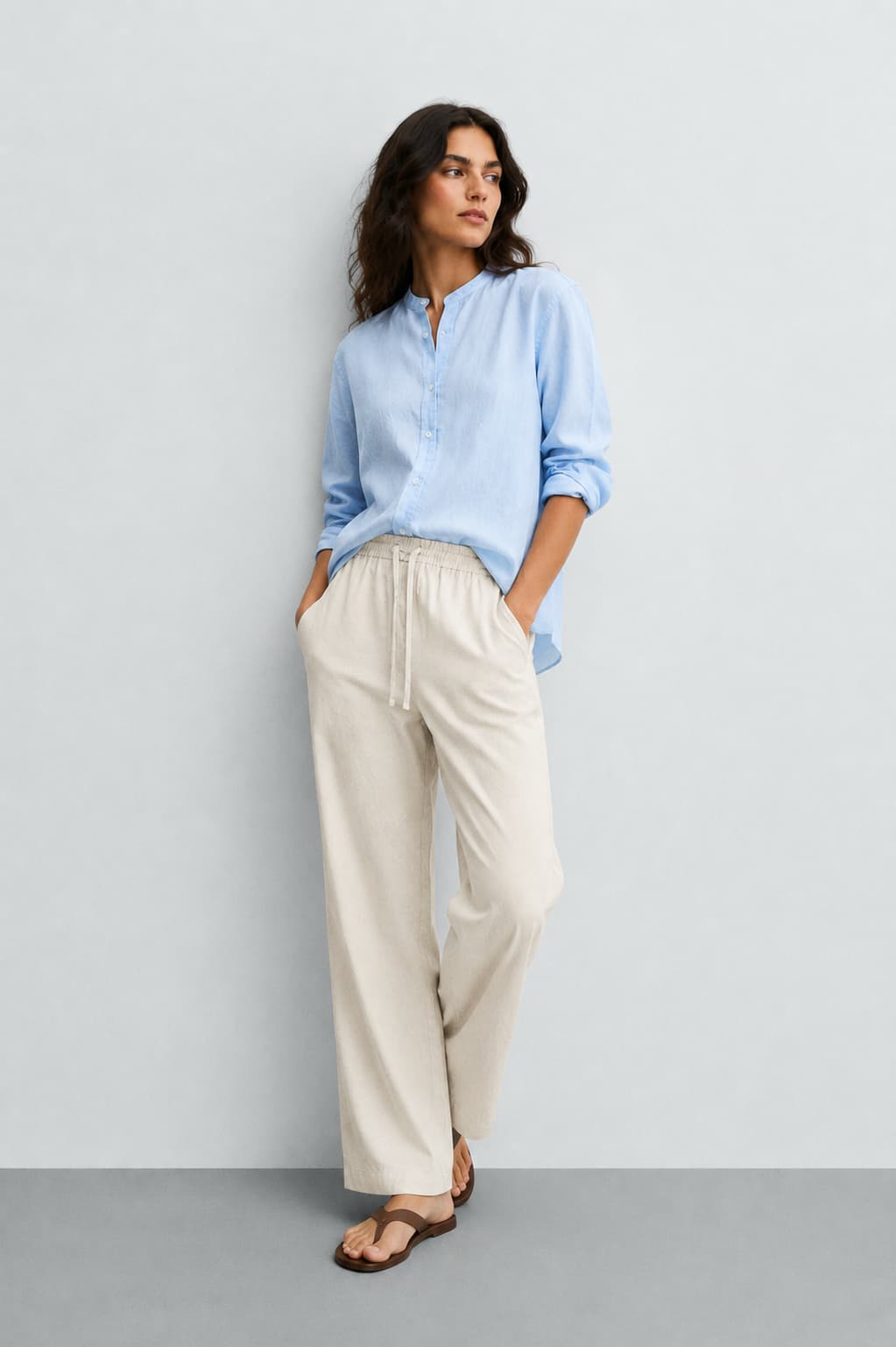 Semi Denim Casual Pant-Skin - Image 4